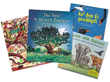 Fröbel-Kinderbuchtipps im April 2026 (Fotocredits Cover: Verlage)